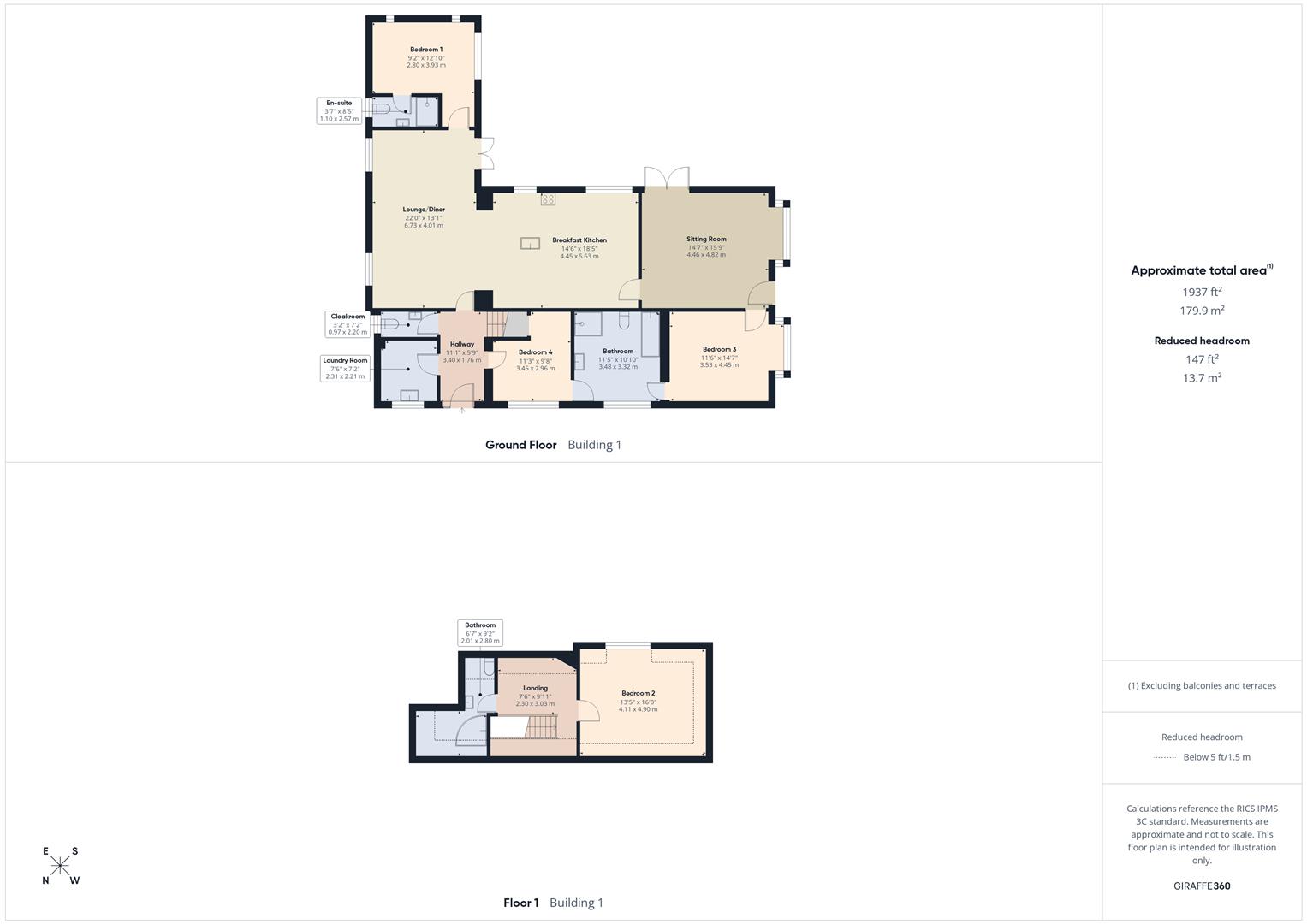 Floorplans For Little Hobro, Hobro Lane, Wolverley