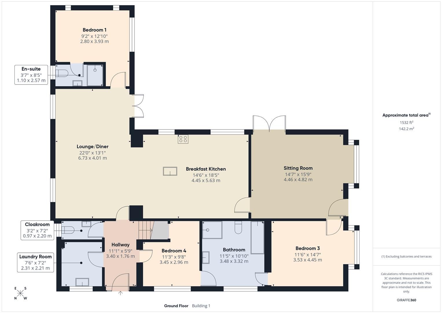 Floorplans For Little Hobro, Hobro Lane, Wolverley
