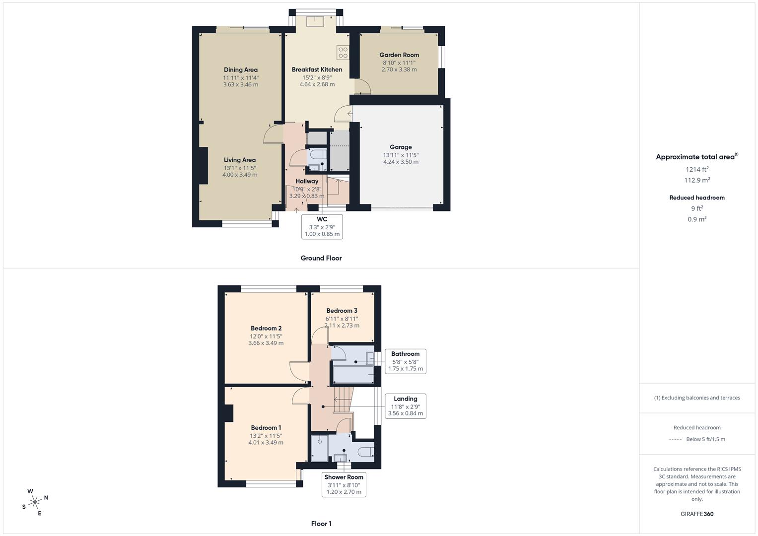 Floorplans For Horton Road, Kinver, Stourbridge