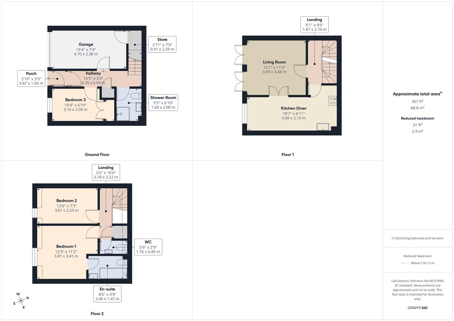 Floorplans For Severnside Mill, Bewdley