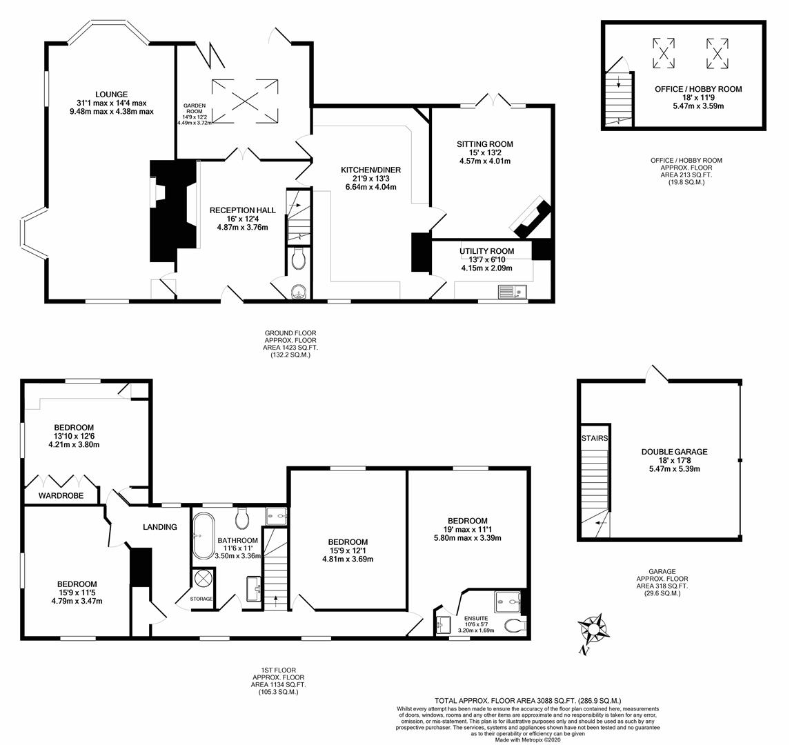 Floorplans For Six Ashes, Bridgnorth
