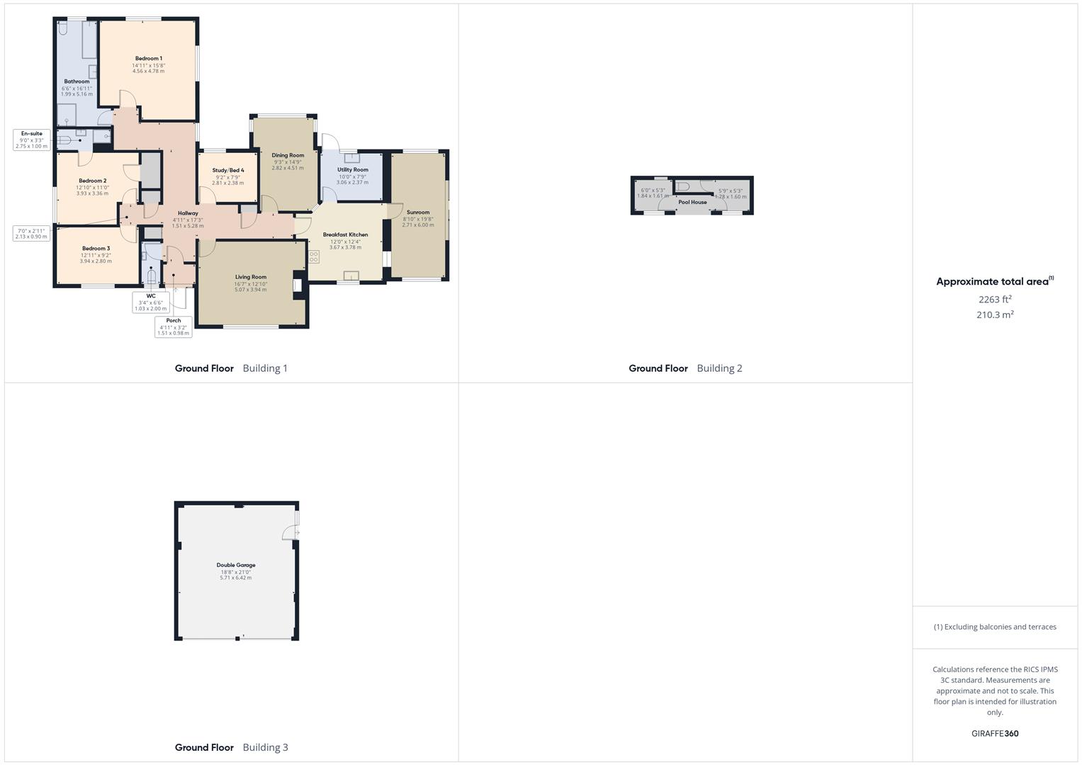 Floorplans For Quarry Road, Rock, Kidderminster