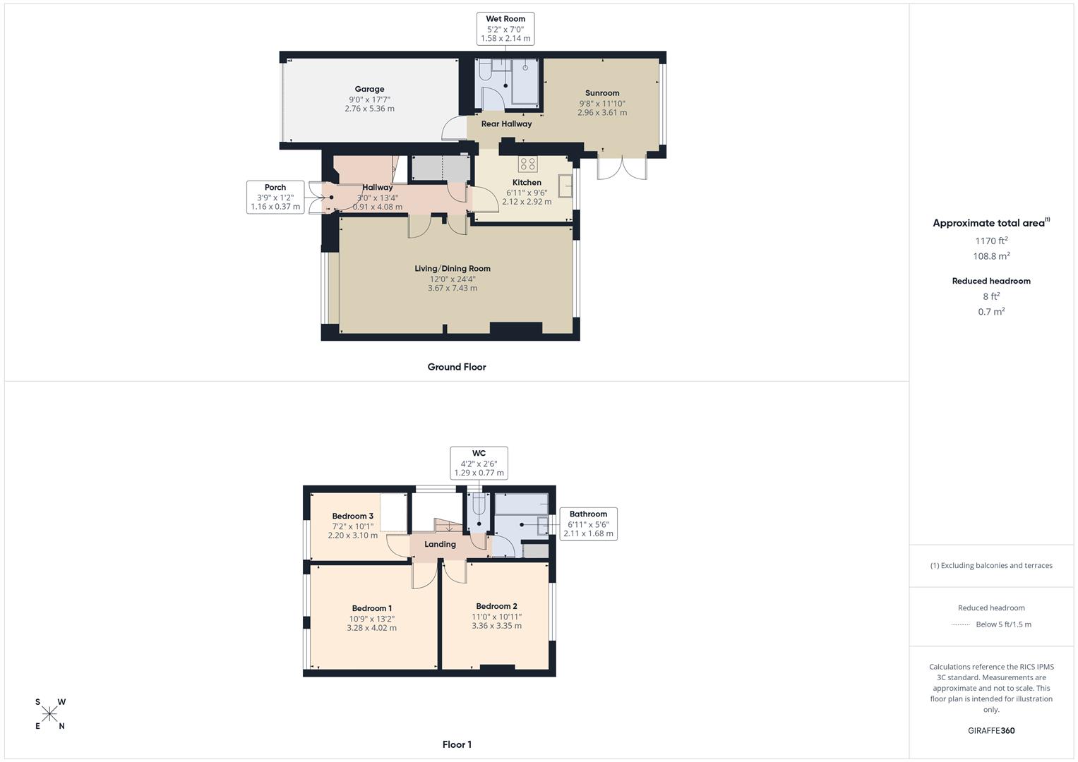 Floorplans For Heath Farm Road, Stourbridge