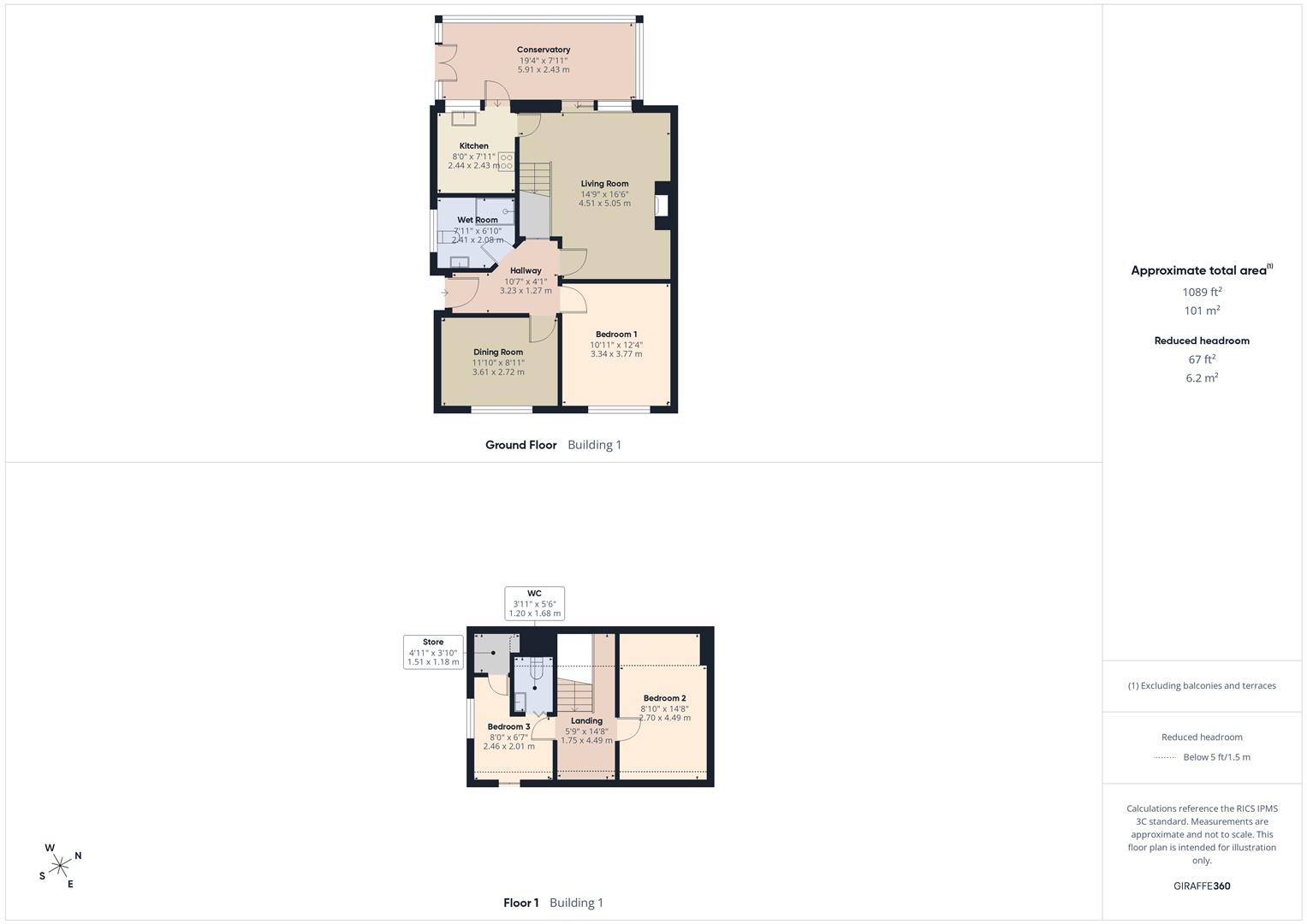 Floorplans For Comber Grove, Kinver, Stourbridge