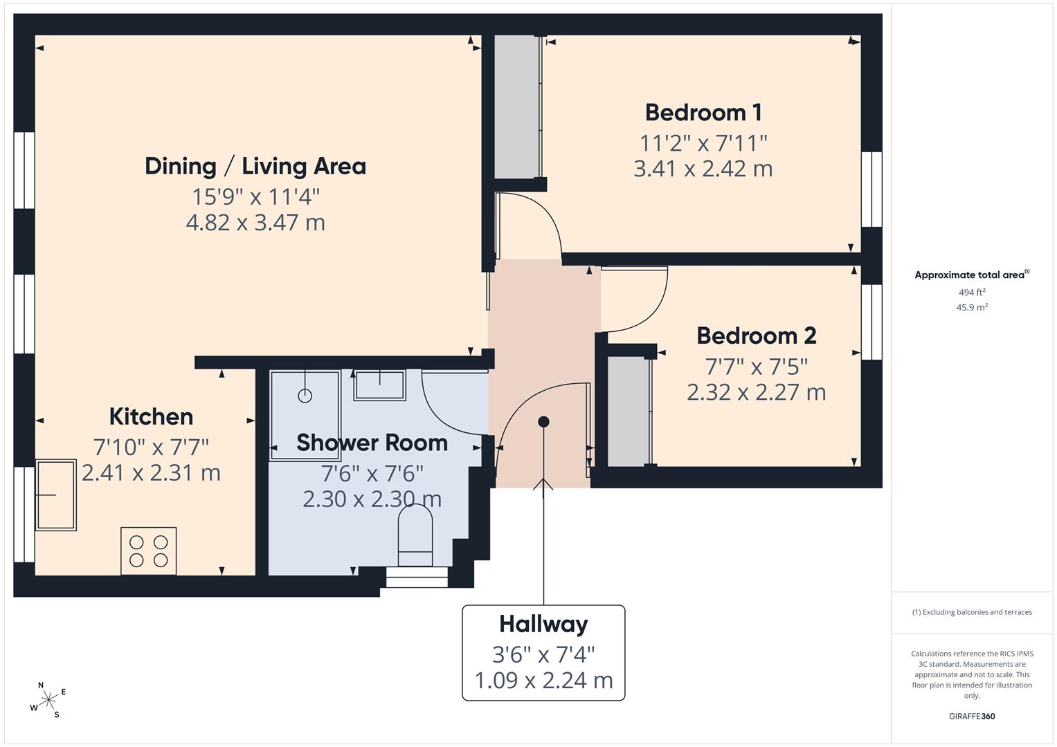 Floorplans For Old Tannery Court, Bewdley