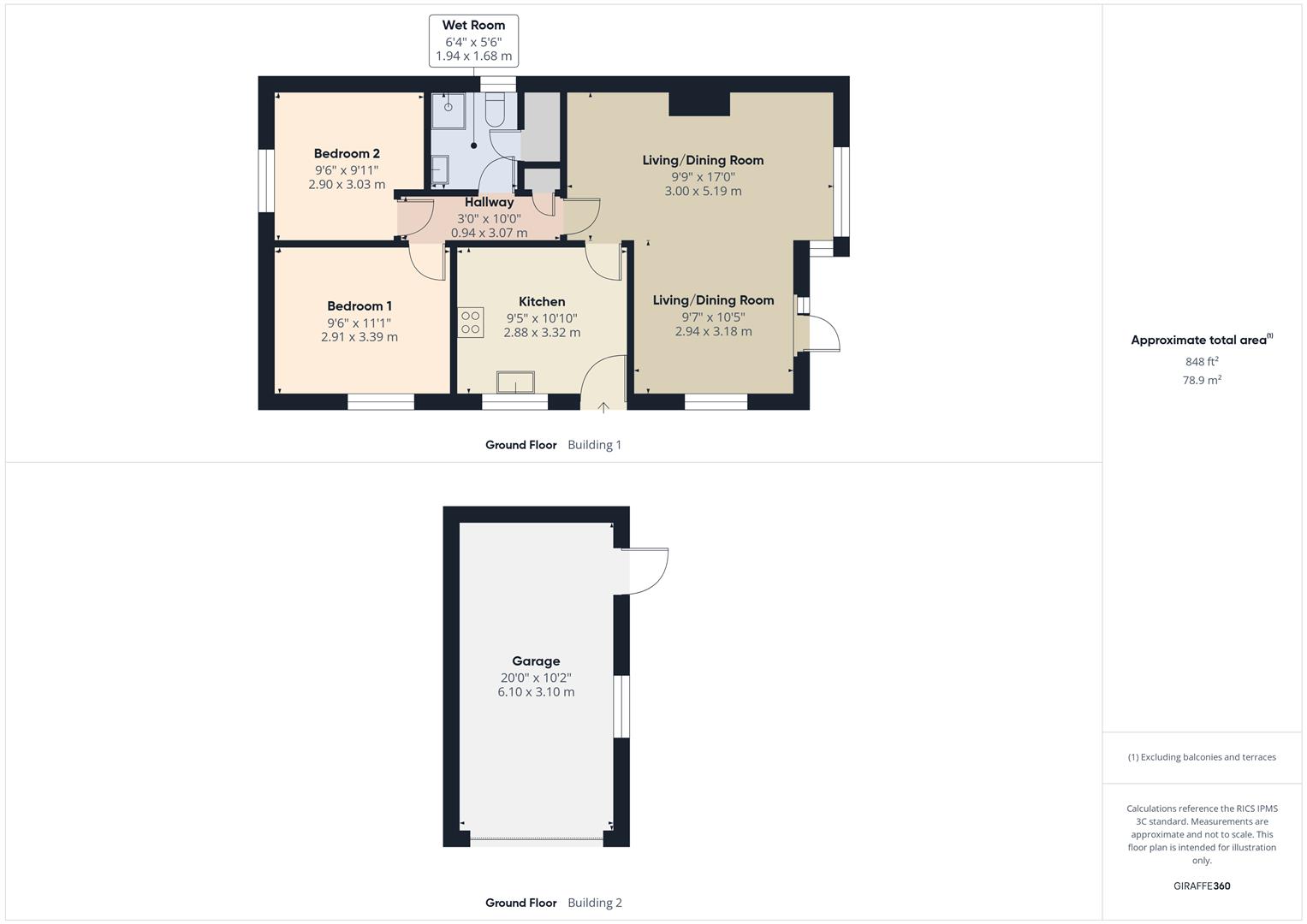 Floorplans For Pool Lane, Clows Top, Kidderminster