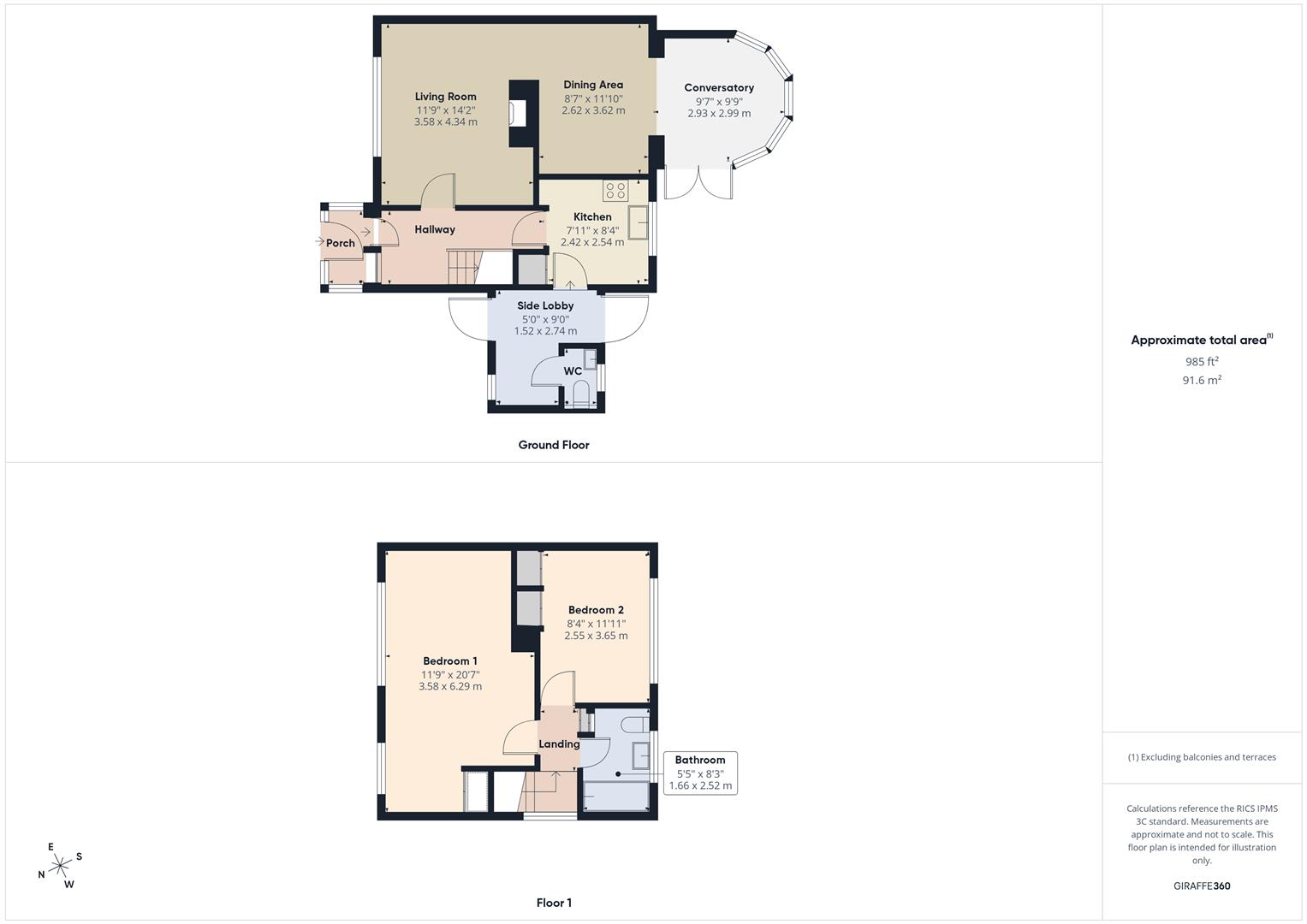 Floorplans For The Crescent, Cookley, Kidderminster