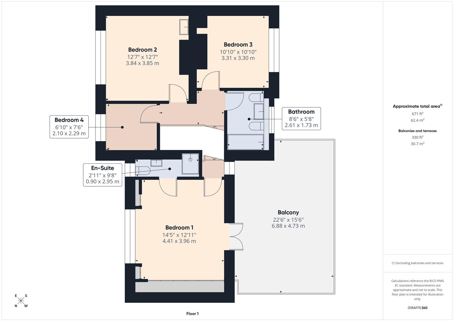 Floorplans For Stourport Road, Bewdley, Worcestershire