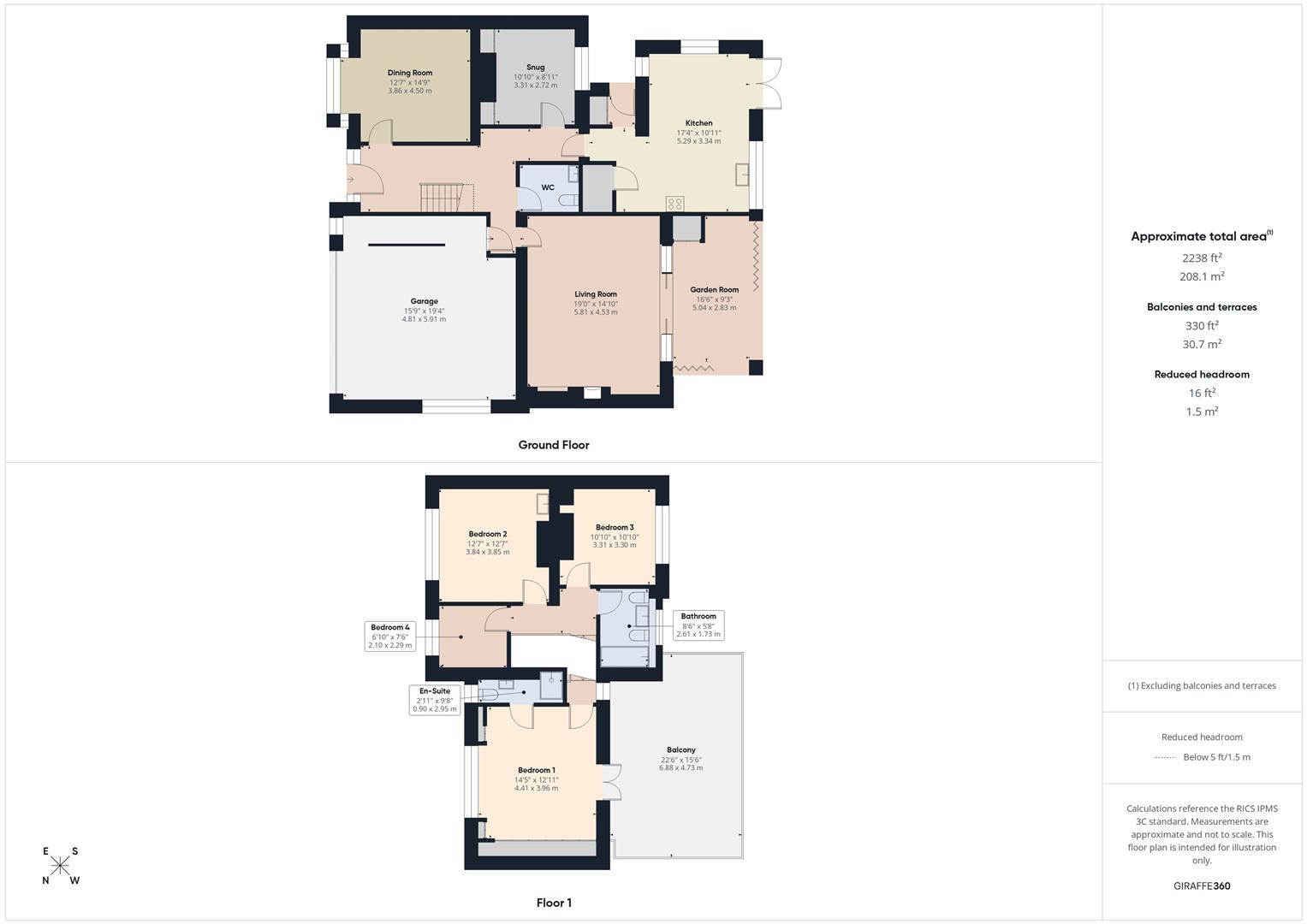 Floorplans For Stourport Road, Bewdley, Worcestershire