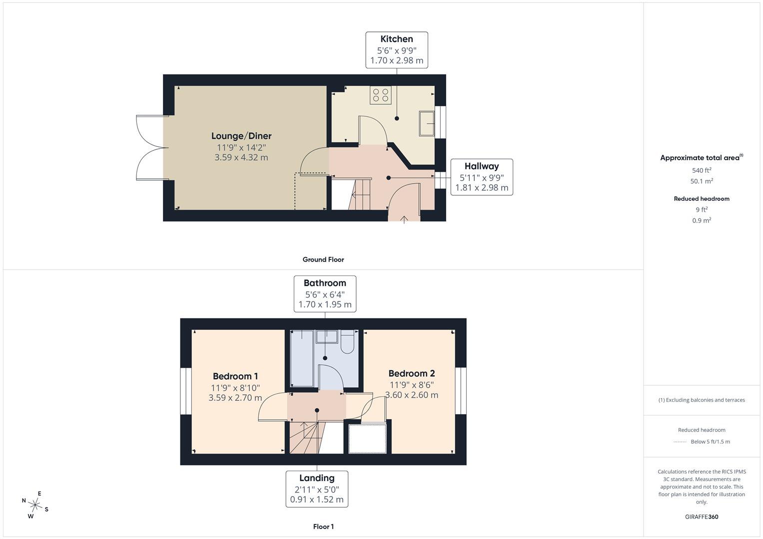 Floorplans For Richardson Drive, Wollaston, Stourbridge