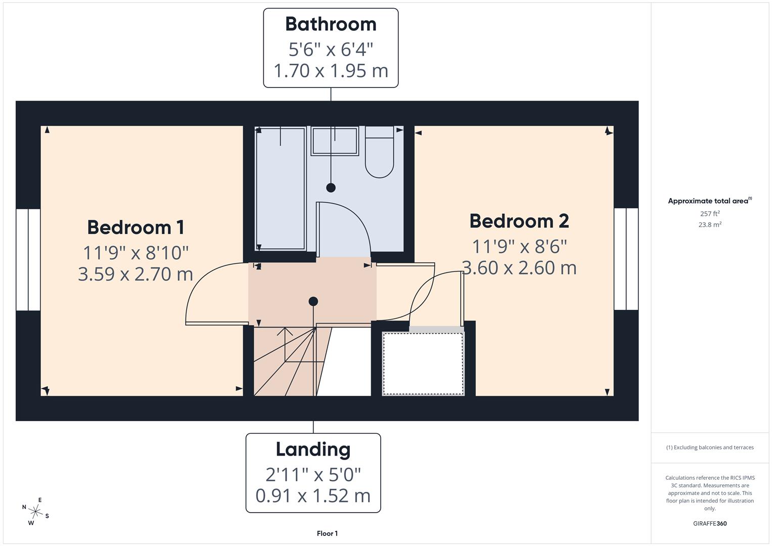 Floorplans For Richardson Drive, Wollaston, Stourbridge