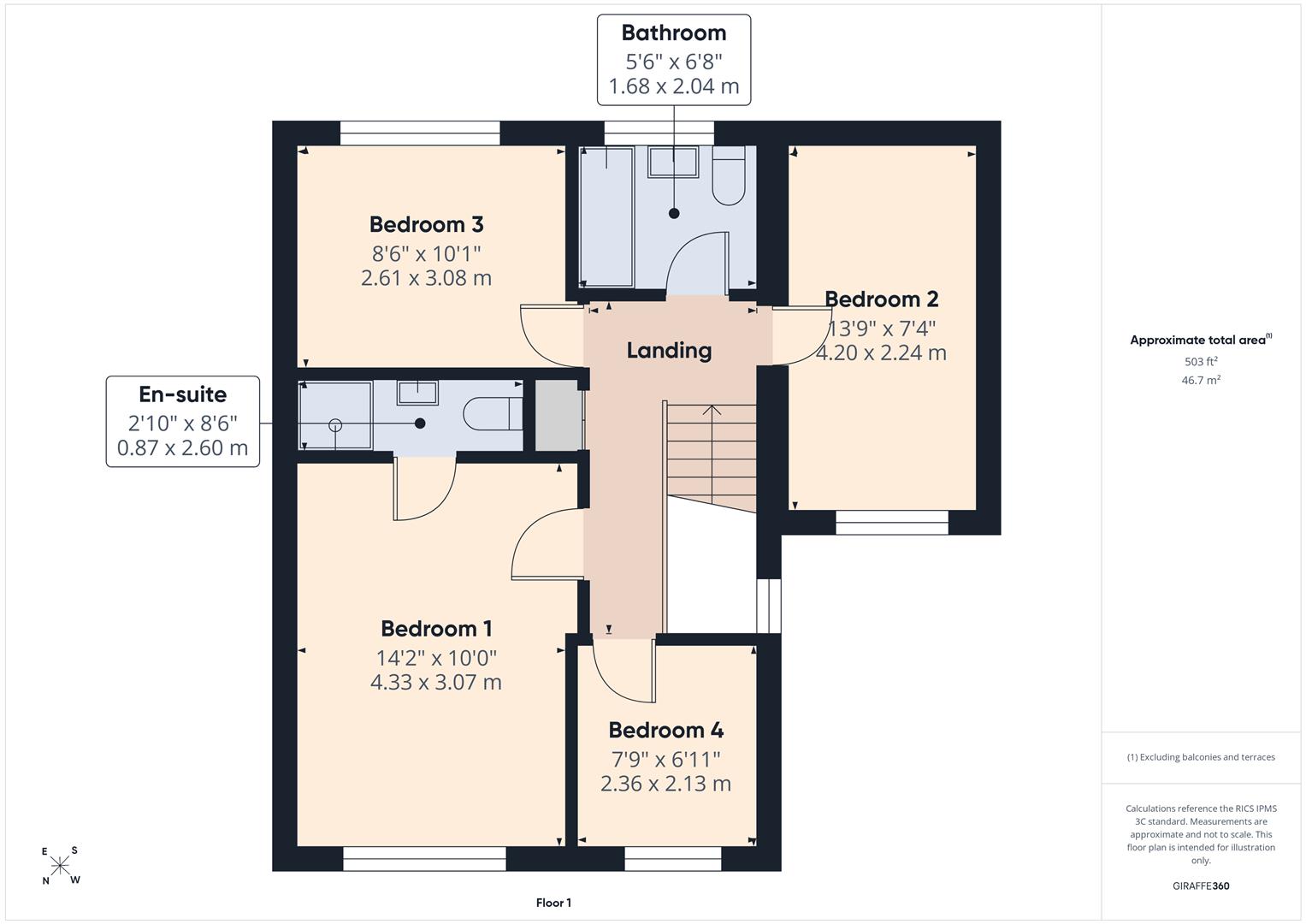 Floorplans For Woodthorpe Drive, Bewdley